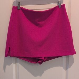 Express Editor Stretch Cotton Super High Waisted Mini Skort